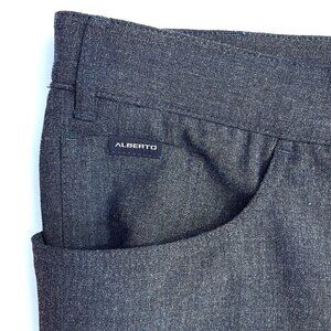 Men’s Alberto TOM Ceramica Comfort Fit Pants, Gray Size 46, Made in Germany